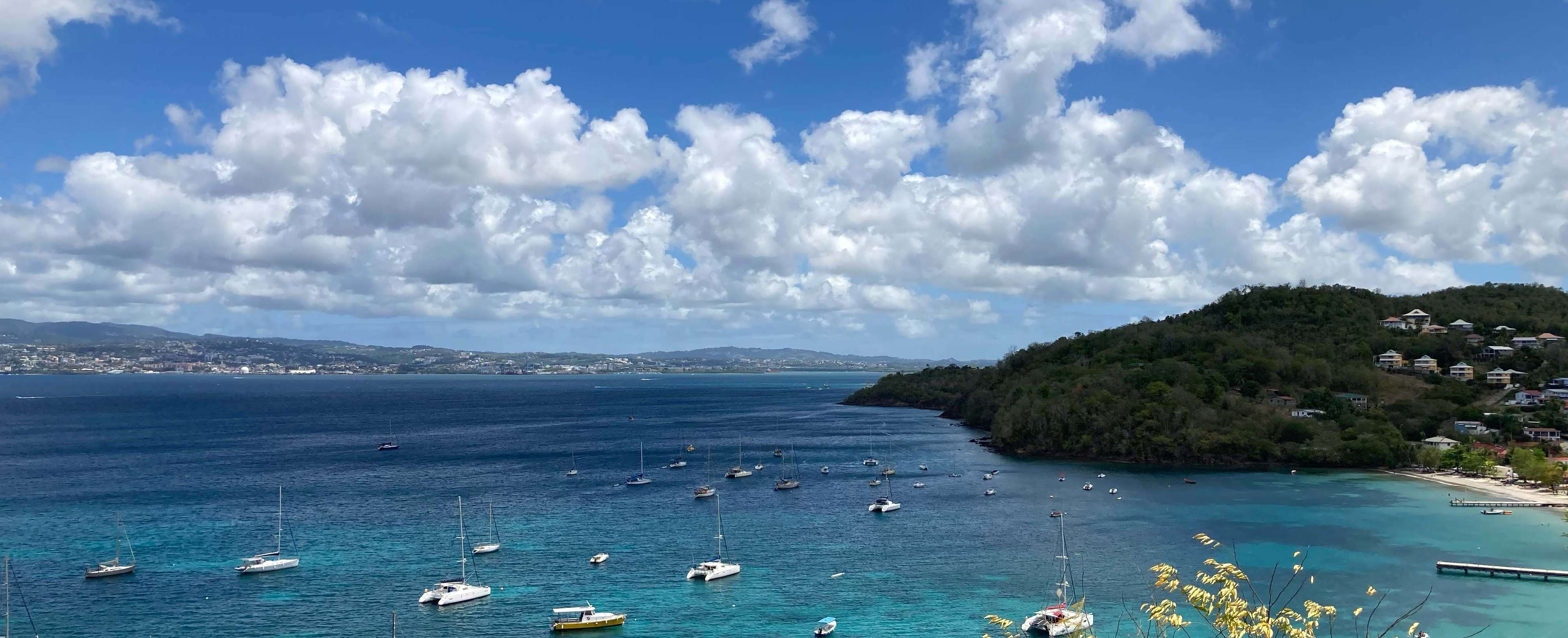 Vue sur la baie de Fort-de-France depuis les Trois-Îlets