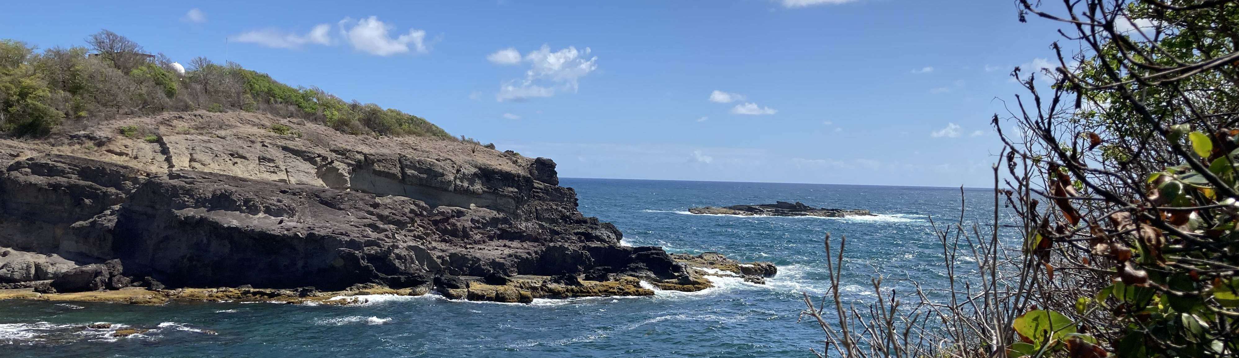 Littoral rocheux du sud de la Martinique