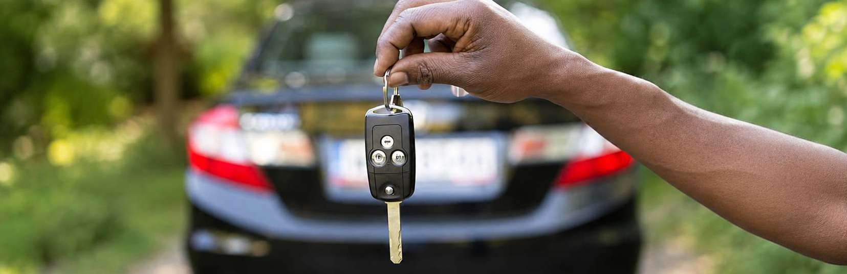 Remise des clés d'une voiture de location